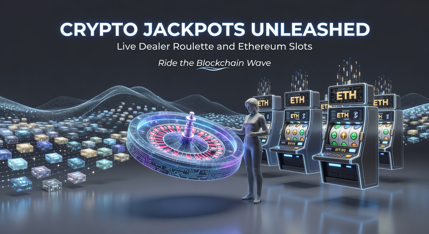 Lebhaftes Grafik-Design von Ethereum-Slot-Maschinen mit explodierenden Jackpots, Neon-Lichtern und Blockchain-Ketten, die Gewinne verbinden