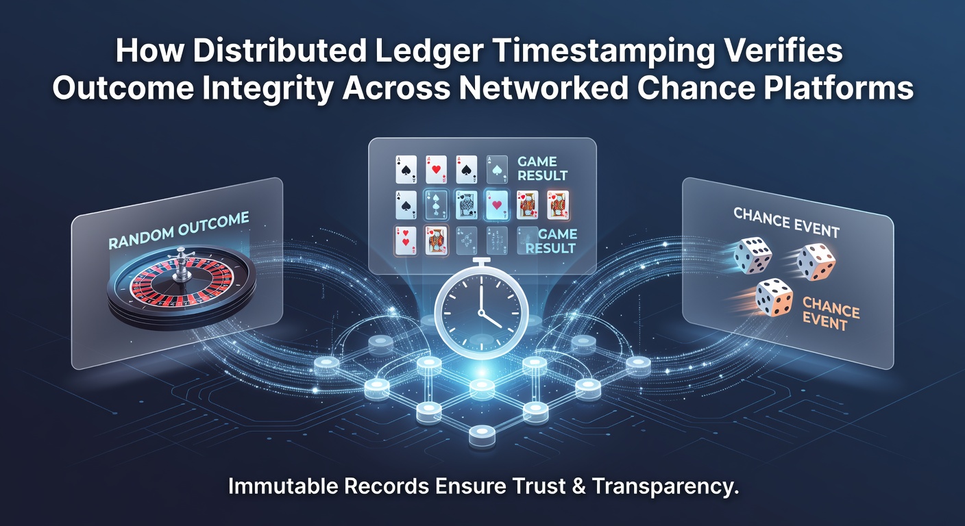 Verteiltes Ledger mit Zeitstempeln in einem Blockchain-Netzwerk für Glücksspiele