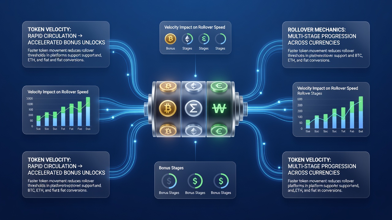 Analyse von Bonus-Rollover und Token-Velocity in Reel-Plattformen